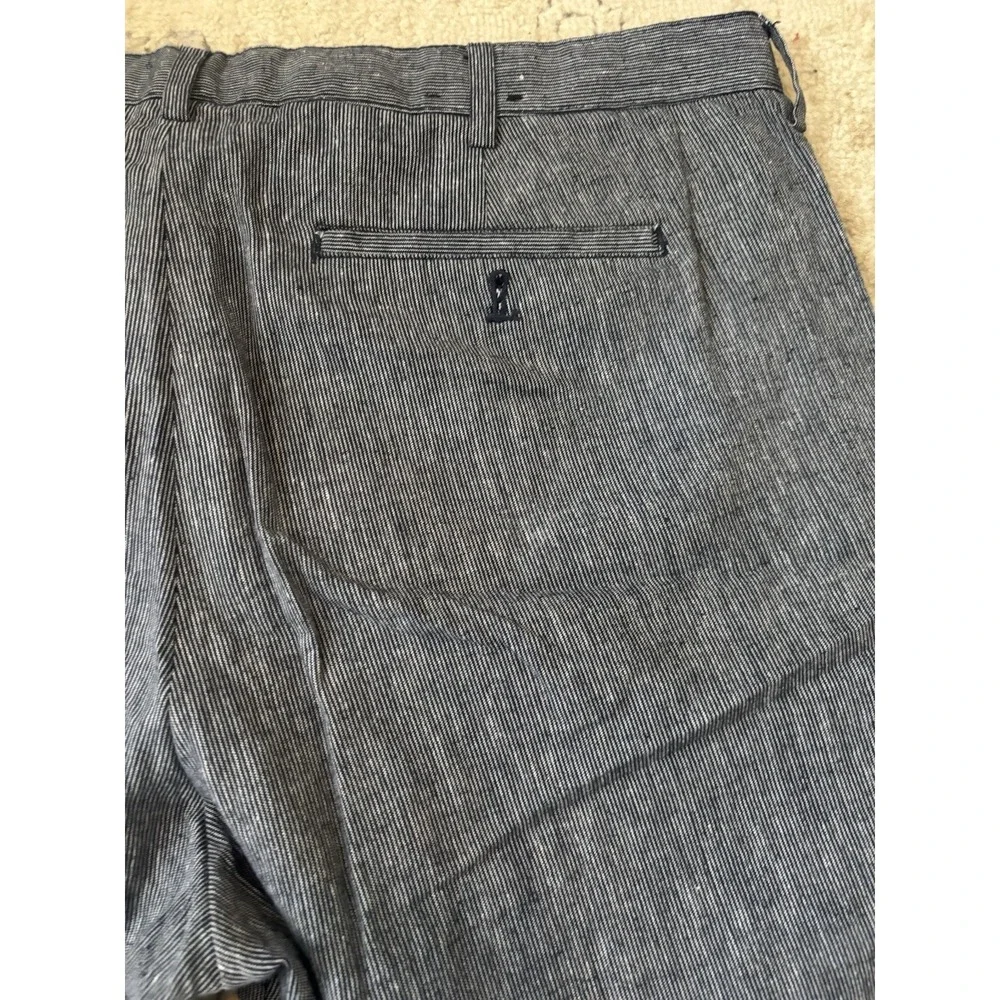 Banana Republic Linen blend‎ Shorts Mens 38x9 Navy Preppy Resort Vacation